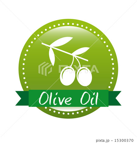 olive oil label over white background vector illustration 15300370