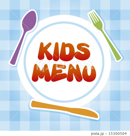 kids menu over tablecloth background vector illustration kids menu over tablecloth background vector illustration 15300504