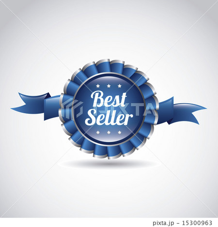 best seller award ribbon over gray background vector illustratio best seller award ribbon over gray background vector illustratio 15300963