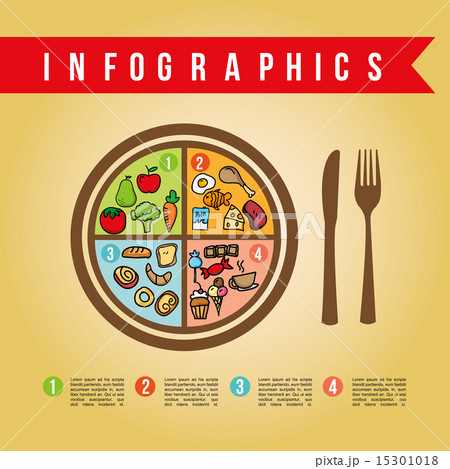infographics nutrition design over pink background vector illust 15301018