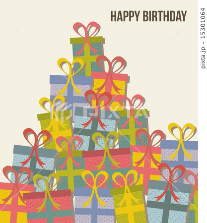 cute gifts with vintage style vector illustration cute gifts with vintage style vector illustration 15301064