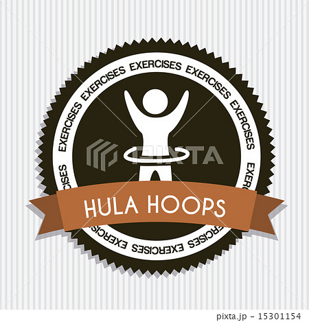 fitness label over gray background vector illustration 15301154