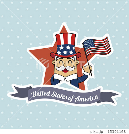 uncle sam illustration over blue background vector uncle sam illustration over blue background vector 15301168