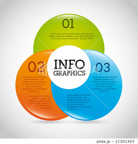 circles infographics over gray background vector illustration 15301403