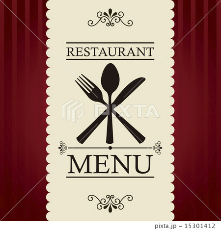 restaurant menu over red background vector illustration restaurant menu over red background vector illustration 15301412