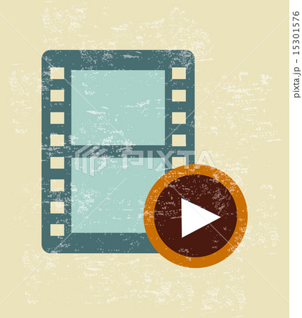 movie icon over vintage background vector illustration 15301576