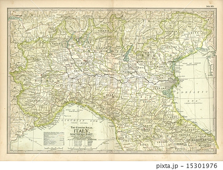 20世紀初頭古地図「イタリア北部」 15301976