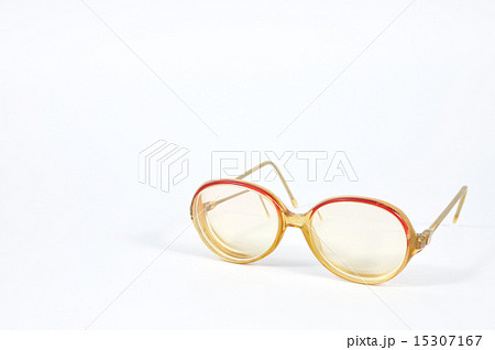Red vintage eye-glasses on background. Red vintage eye-glasses on background. 15307167