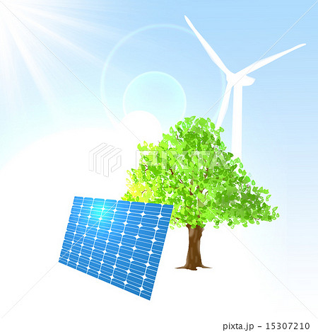 再生可能エネルギーのイラスト素材 再生可能エネルギーのイラスト素材