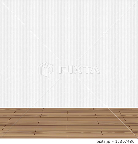 Living Room Wooden Floor Wall のイラスト素材 15307436 Pixta