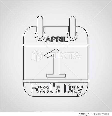 Calendar of April Fools day icon Calendar of April Fools day icon 15307961