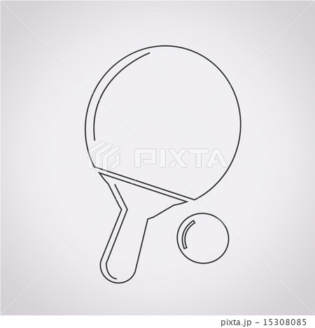 Table Tennis Iconのイラスト素材