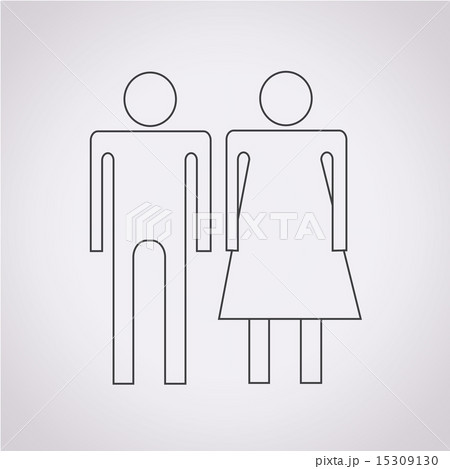 man and woman icon 15309130