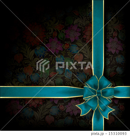 abstract grunge background floral ornament 15310093