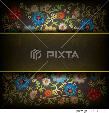 abstract grunge floral ornament abstract grunge floral ornament 15310367