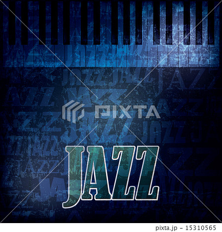 abstract grunge background with word jazz 15310565
