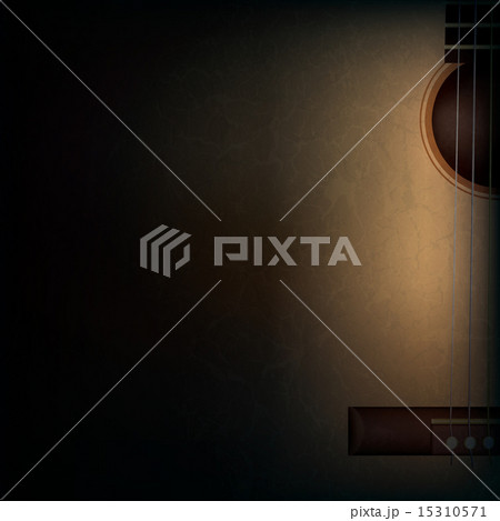 abstract grunge music background with guitar 15310571