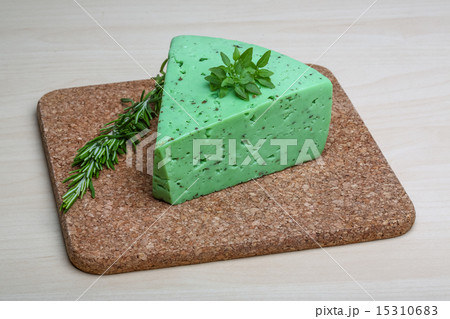 Green pesto cheese and basil leaves Green pesto cheese and basil leaves 15310683
