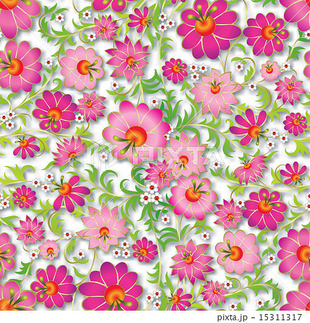 abstract seamless spring floral ornament 15311317