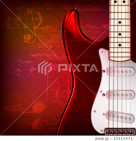 abstract grunge background with electric guitar 15311471