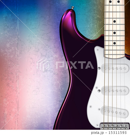 abstract musical background electric guitar 15311593