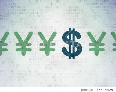 Currency concept: dollar icon on Digital Paper background 15314429