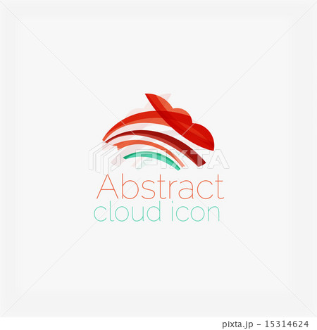 Abstract symmetric geometric shapes, business icon 15314624