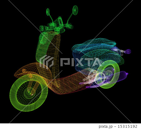 Vintage Retro Moped. 3d model 15315192