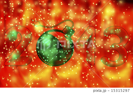 Year 2013 with bomb burning Year 2013 with bomb burning 15315297