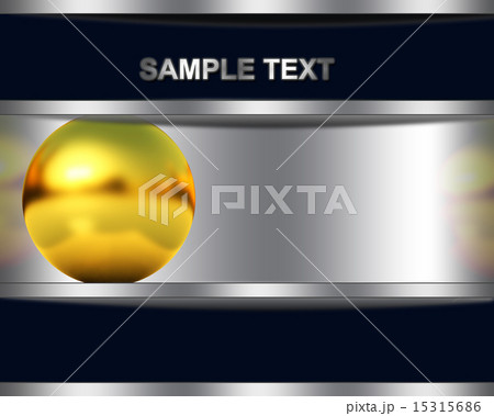 background with golden sphere 15315686