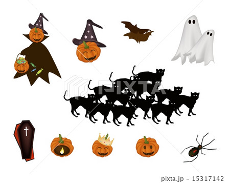 Set of Various Halloween Item and Monster Set of Various Halloween Item and Monster 15317142