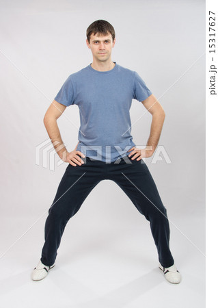 Young man physically kneaded Young man physically kneaded 15317627