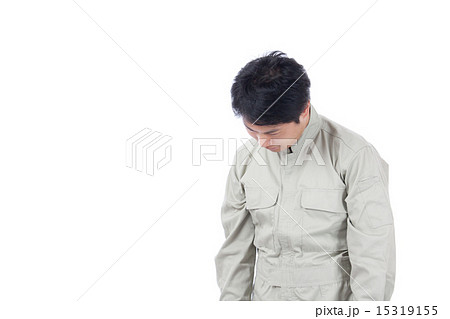 疲労する男性／作業着 15319155