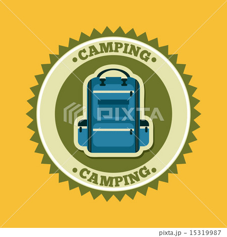 camping design over yellow background vector illustration camping design over yellow background vector illustration 15319987