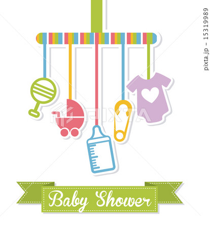 baby shower design over blue background vector illustration baby shower design over blue background vector illustration 15319989