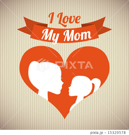 Happy Mothers day card Vector illustration 15320578