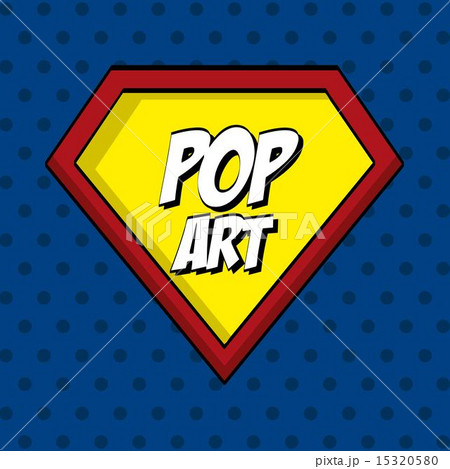 pop art over dotted background vector illustration 15320580