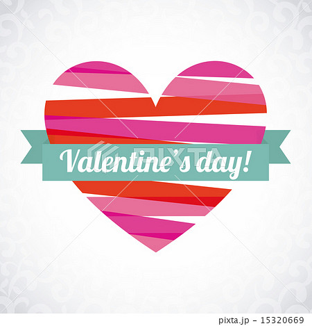 valentines day over gray background vector illustration 15320669