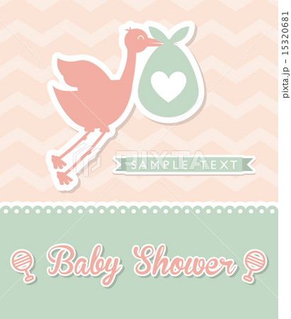baby shower design over pink background vector illustration 15320681