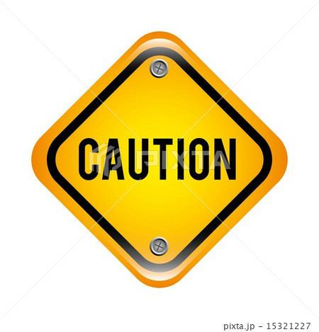 caution signal over white black background vector illustration caution signal over white black background vector illustration 15321227