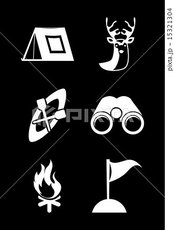 camping design over black background vector illustration camping design over black background vector illustration 15321304
