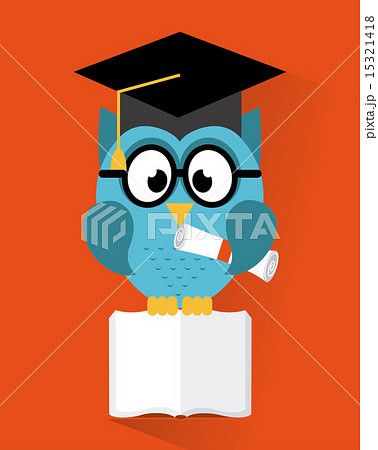 owl design over orange background vector illustration 15321418
