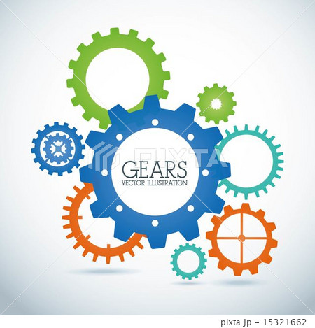 gears design over gray background vector illustration 15321662