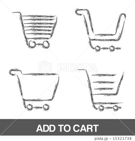 add to cart over white background vector illustration 15321738