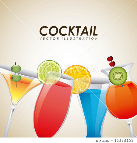 Drinks design over gray background vector illustration Drinks design over gray background vector illustration 15323155