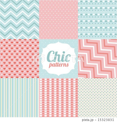 Patterns design over chic background vector illustration Patterns design over chic background vector illustration 15323831