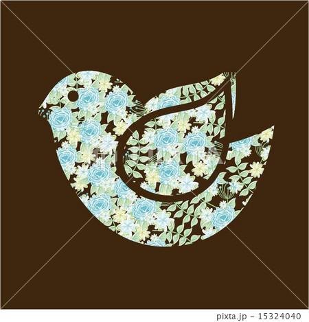 Bird design over brown background vector...のイラスト素材 [15324040] - PIXTA