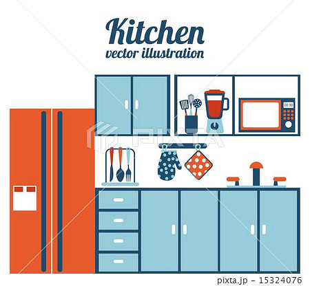 Kitchen design over white background vector illustration Kitchen design over white background vector illustration 15324076