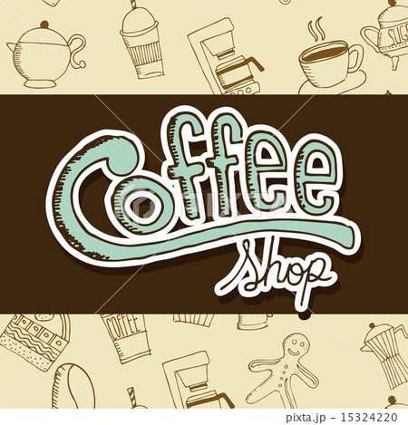 Coffee design over beige background vector illustration 15324220