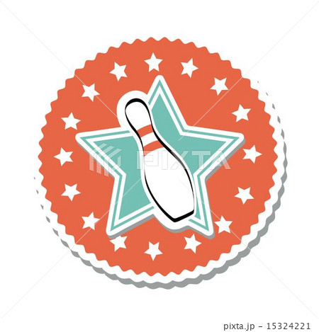 Bowling design over white background vector illustration 15324221